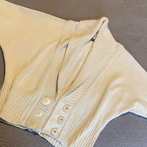 Cream Button-Up Women's Sweater